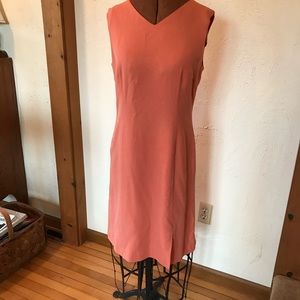 Tommy Bahama Size 10 coral silk dress